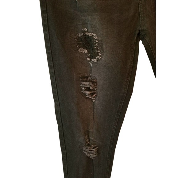 Waimea Distressed Skinny Fit Jeans BUM4551D Black Men's Size US:36x32 NWT - Picture 4 of 8